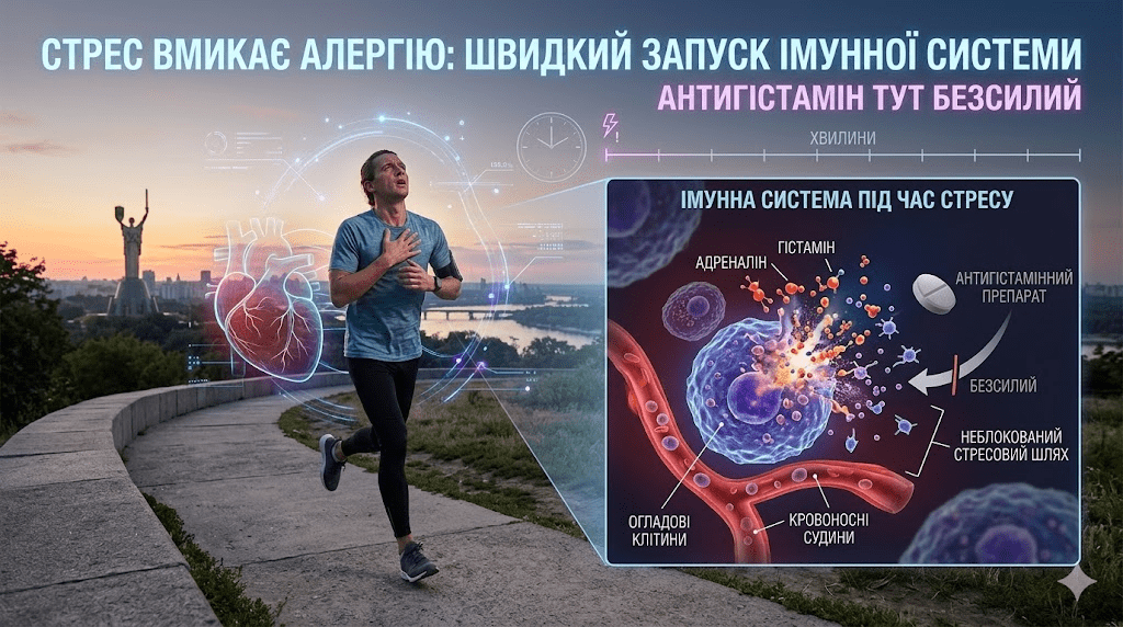 Стрес вмикає алергію: що відбувається в імунній системі за лічені хвилини — і чому антигістамін тут безсилий
